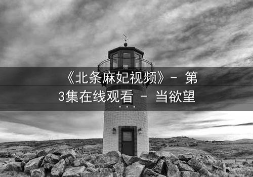 《北条麻妃视频》- 第3集在线观看 - 当欲望与救赎交织,谁能全身而退?