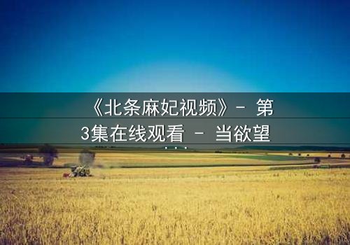 《北条麻妃视频》- 第3集在线观看 - 当欲望的枷锁被打破,谁将主宰命运?