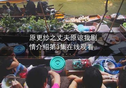 原更纱之丈夫原谅我剧情介绍第3集在线观看 - 当背叛与救赎交织,谁才是真正的受害者?