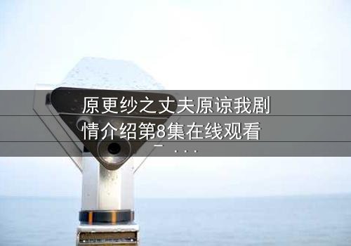 原更纱之丈夫原谅我剧情介绍第8集在线观看 - 当背叛的真相撕裂婚姻,谁能为爱赎罪?