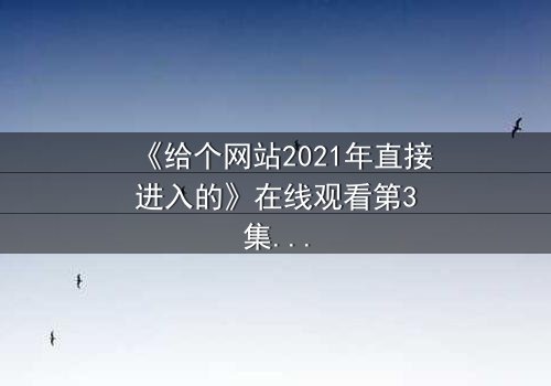 《给个网站2021年直接进入的》在线观看第3集 - 揭秘隐藏的真相,你敢直面吗?