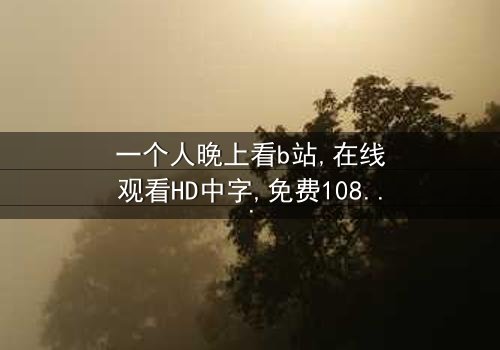 《一个人晚上看b站》-在线观看HD中字 - 免费1080P超清完整无删