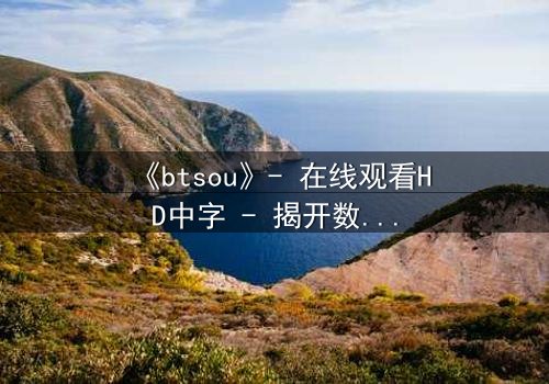 《btsou》- 在线观看HD中字 - 揭开数字迷宫的致命真相