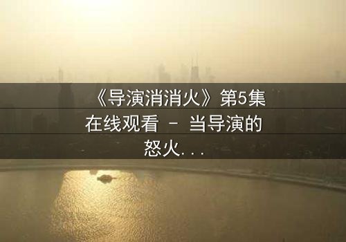 《导演消消火》第5集在线观看 - 当导演的怒火点燃,谁将引爆全场?