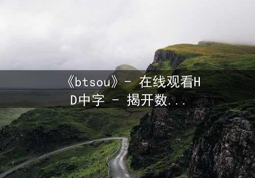 《btsou》- 在线观看HD中字 - 揭开数字迷宫的生死赌局