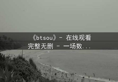 《btsou》- 在线观看完整无删 - 一场数字迷宫的生死博弈