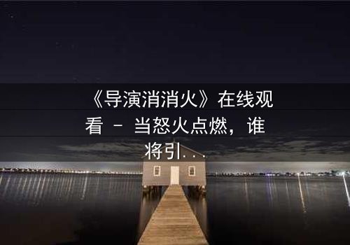 《导演消消火》在线观看 - 当怒火点燃,谁将引爆创作与现实的终极对决?
