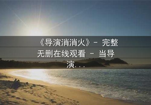 《导演消消火》- 完整无删在线观看 - 当导演的怒火点燃创作风暴