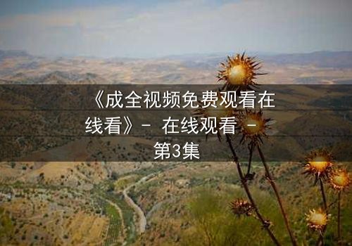 《成全视频免费观看在线看》- 在线观看 - 第3集