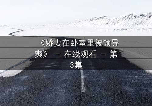 《娇妻在卧室里被领导爽》 - 在线观看 - 第3集