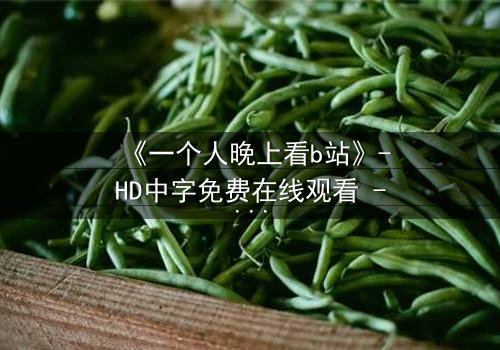 《一个人晚上看b站》-HD中字免费在线观看 - 第7集完整无删1080P超清